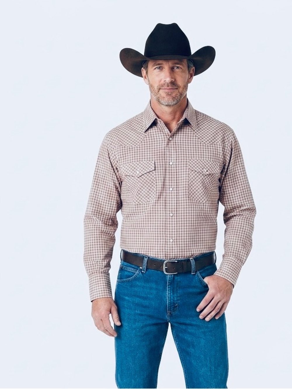 Wrangler Men's Western Snap Shirt Size Medium New with Tags .